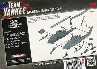 Team Yankee:  Cobra Attack Helicopter Platoon (Plastic)