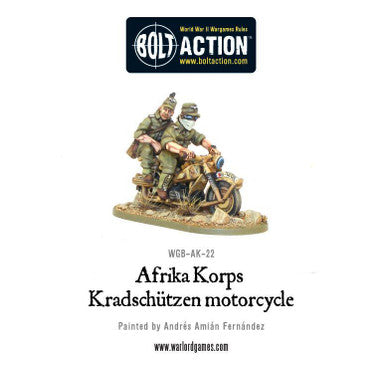 Bolt Action: Africa Korps Kradschutzen Motorcycle