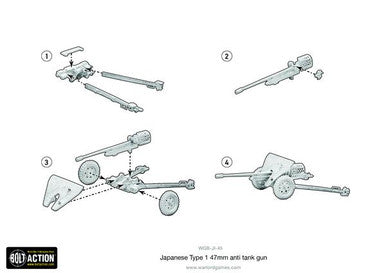 Bolt Action: Japanese Type 1, 47mm Anti Tank Gun