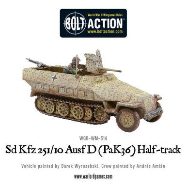 Bolt Action: Sd.Kfz 251/10 ausf D (3.7mm Pak) Half-Track