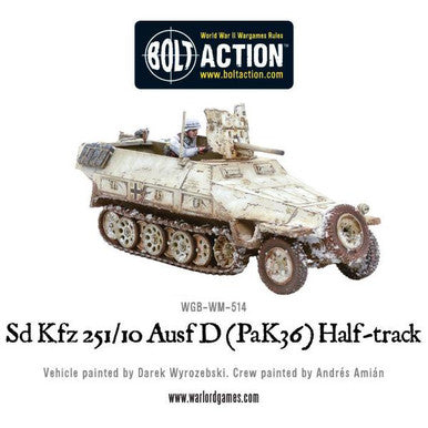 Bolt Action: Sd.Kfz 251/10 ausf D (3.7mm Pak) Half-Track