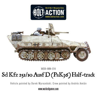 Bolt Action: Sd.Kfz 251/10 ausf D (3.7mm Pak) Half-Track