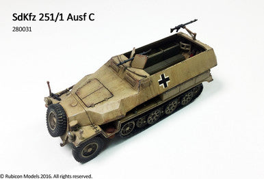 SdKfz 251/1 Ausf C (aka 251C) (1:56th scale / 28mm)