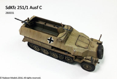 SdKfz 251/1 Ausf C (aka 251C) (1:56th scale / 28mm)