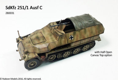SdKfz 251/1 Ausf C (aka 251C) (1:56th scale / 28mm)