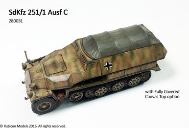 SdKfz 251/1 Ausf C (aka 251C) (1:56th scale / 28mm)