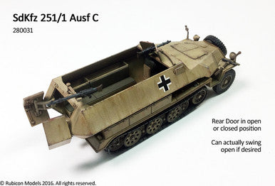 SdKfz 251/1 Ausf C (aka 251C) (1:56th scale / 28mm)