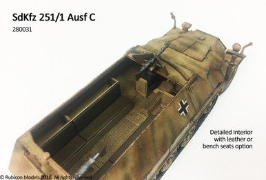 SdKfz 251/1 Ausf C (aka 251C) (1:56th scale / 28mm)