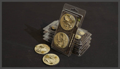 Battle Ready Bases: Arid Steppe Round 60mm (x2)
