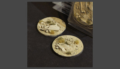 Battle Ready Bases: Arid Steppe Round 60mm (x2)