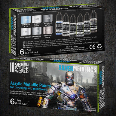 Metallic Paints Set - Silver
