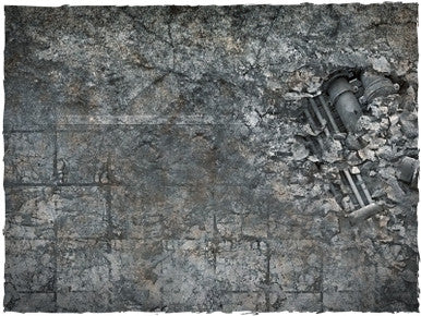 Game mat - City Ruins - Cloth, 4x6