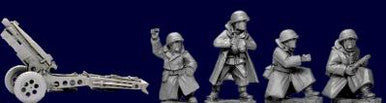 28mm WWII: (USA) 75mm Howitzer & Crew (3)