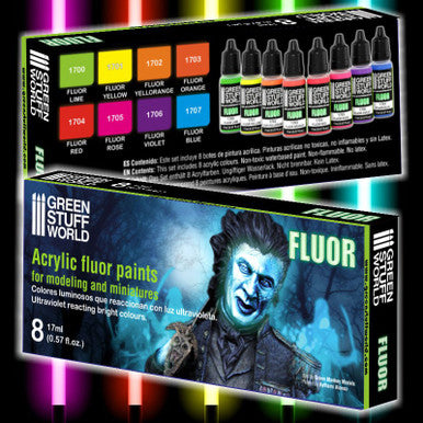 Set x8 Fluor Paints