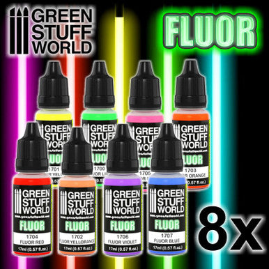 Set x8 Fluor Paints