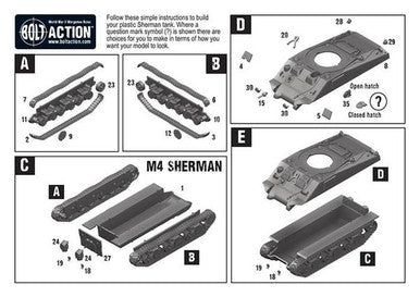 Bolt Action: M4 Sherman medium tank (plastic)