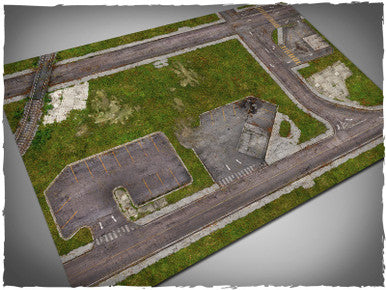 Game mat - Walking Dead Town (PVC)