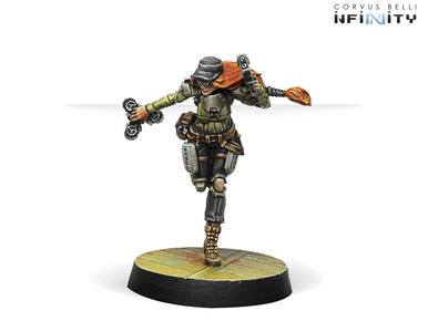 Infinity (#690): Mercenaries Warcors, War Correspondents (Stun Pistol)