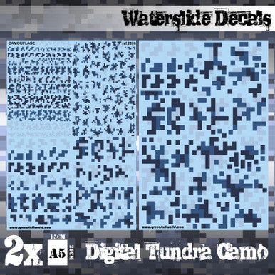Waterslide Decals - Digital Tundra Camo