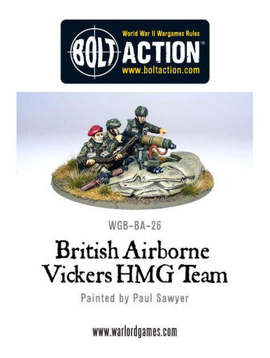 Bolt Action: British Airborne Vickers HMG & Crew