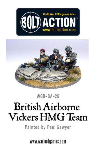 Bolt Action: British Airborne Vickers HMG & Crew