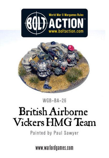 Bolt Action: British Airborne Vickers HMG & Crew