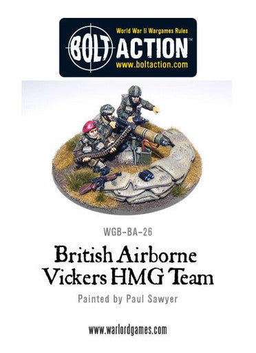 Bolt Action: British Airborne Vickers HMG & Crew