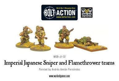 Bolt Action: Imperial Japanese Sniper and Flamethrower team
