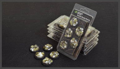 Battle Ready Bases: Winter Bases, Round Lip 40mm (x5)