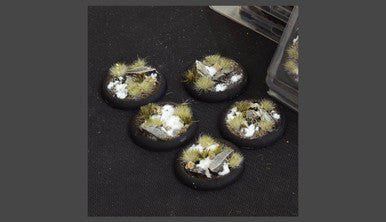 Battle Ready Bases: Winter Bases, Round Lip 40mm (x5)