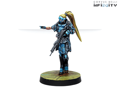 Infinity (#763) PanOceania: Zulu-Cobra, Special Recon and Intervention Team (Hacker) (1)